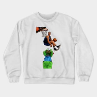 Aaron Gordon Dunk over Orlando Mascot Crewneck Sweatshirt